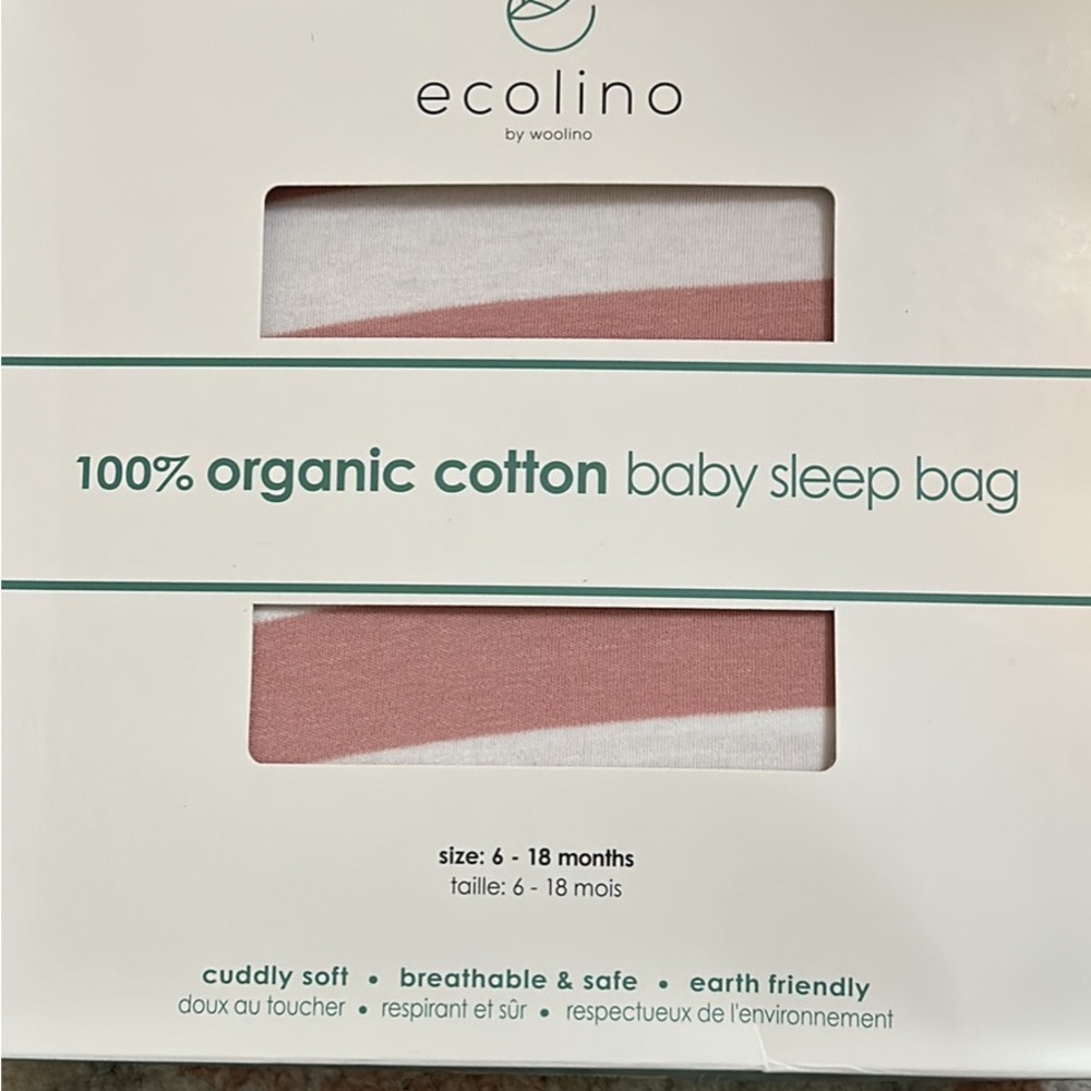 Woolino Ecolino 6-18 months new in box sleep bag